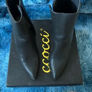 CCOCCI BLACK ANKLE BOOTS